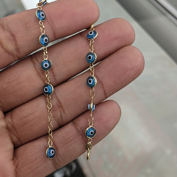 10kt Real Gold Eye Bracelet For Women